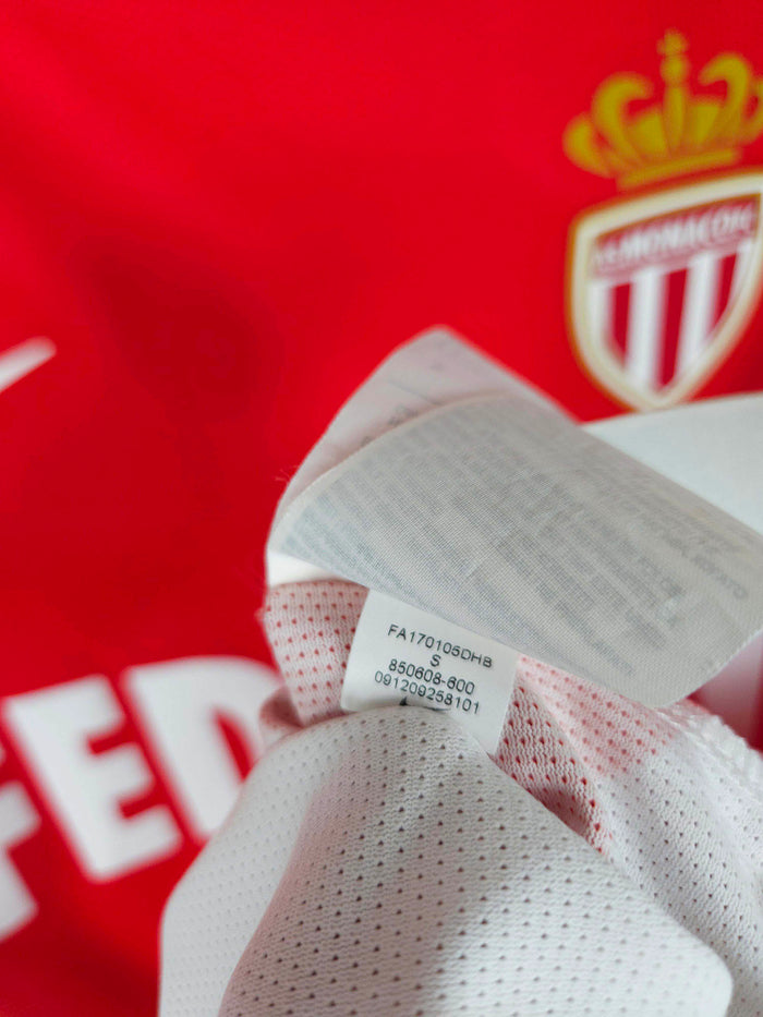2017-18 AS Monaco Home Shirt Fabinho #2 (Pro) - detailed view