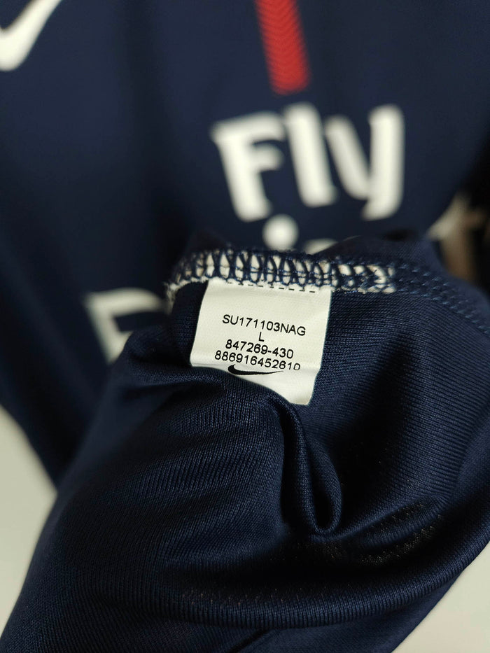 2017-18 Paris Saint-Germain Home Shirt Marquinhos #5 - detailed view
