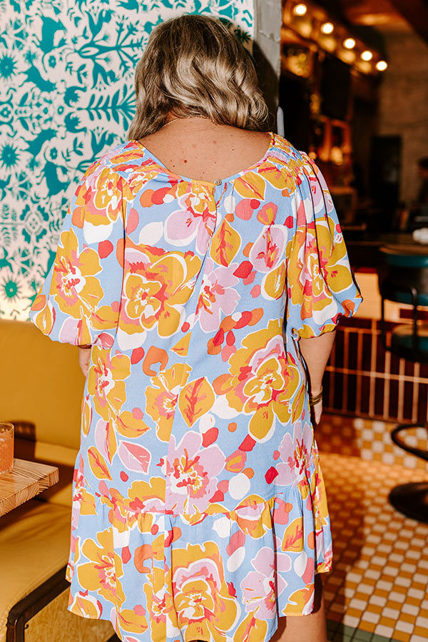 Antigua Girls Trip Floral Shift Dress Curves