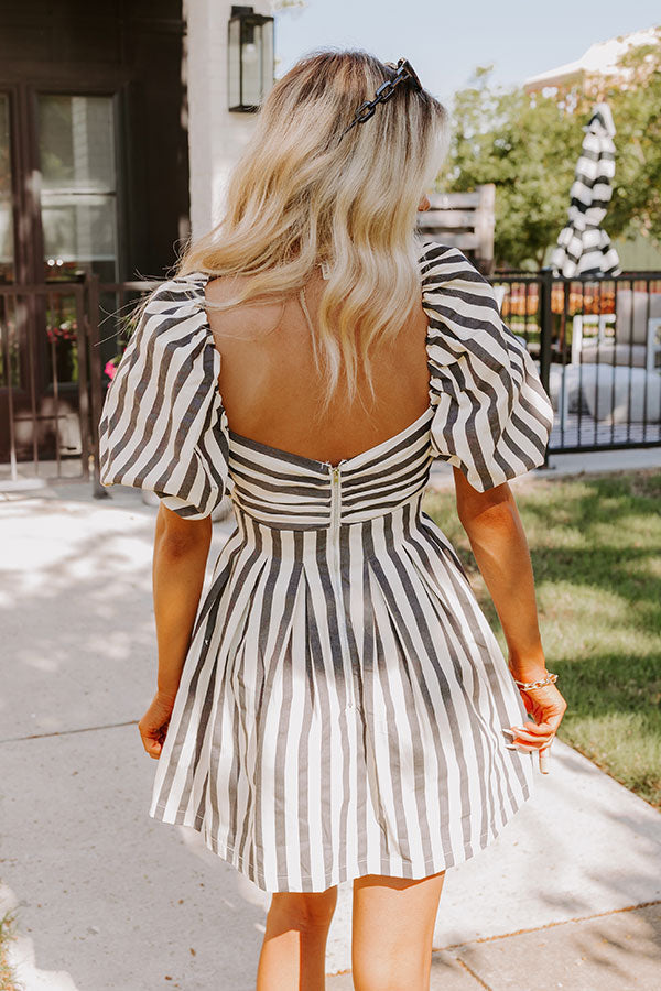 Country Club Classic Stripe Mini Dress