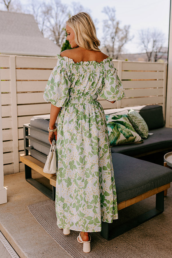 Honeysuckle Fields Floral Midi Dress