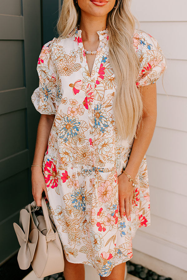Countryside Bliss Floral Mini Dress