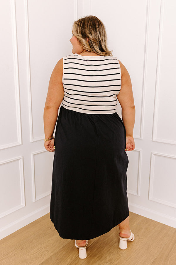 Santa Monica Pier Stripe Midi Curves
