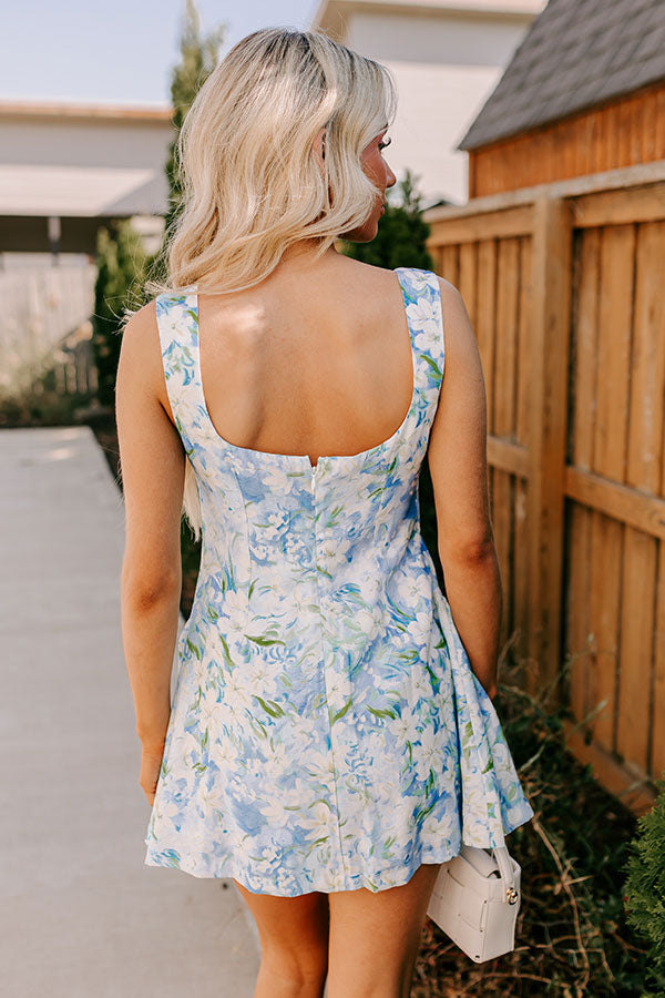 Night At The Louvre Floral Mini Dress
