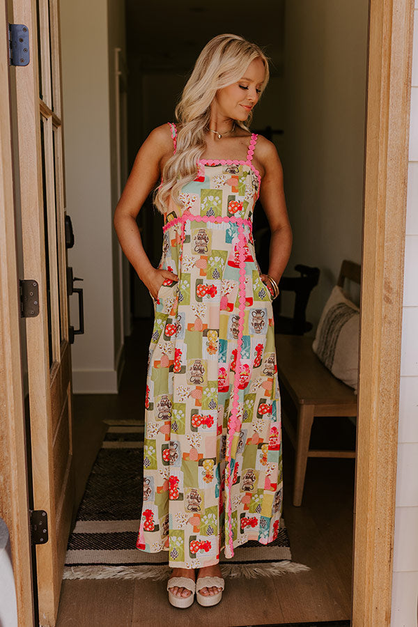 Wildflower Bouquet Midi Dress