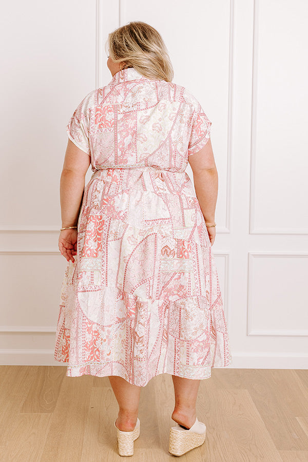 Radiant Garden Floral Maxi Dress Curves