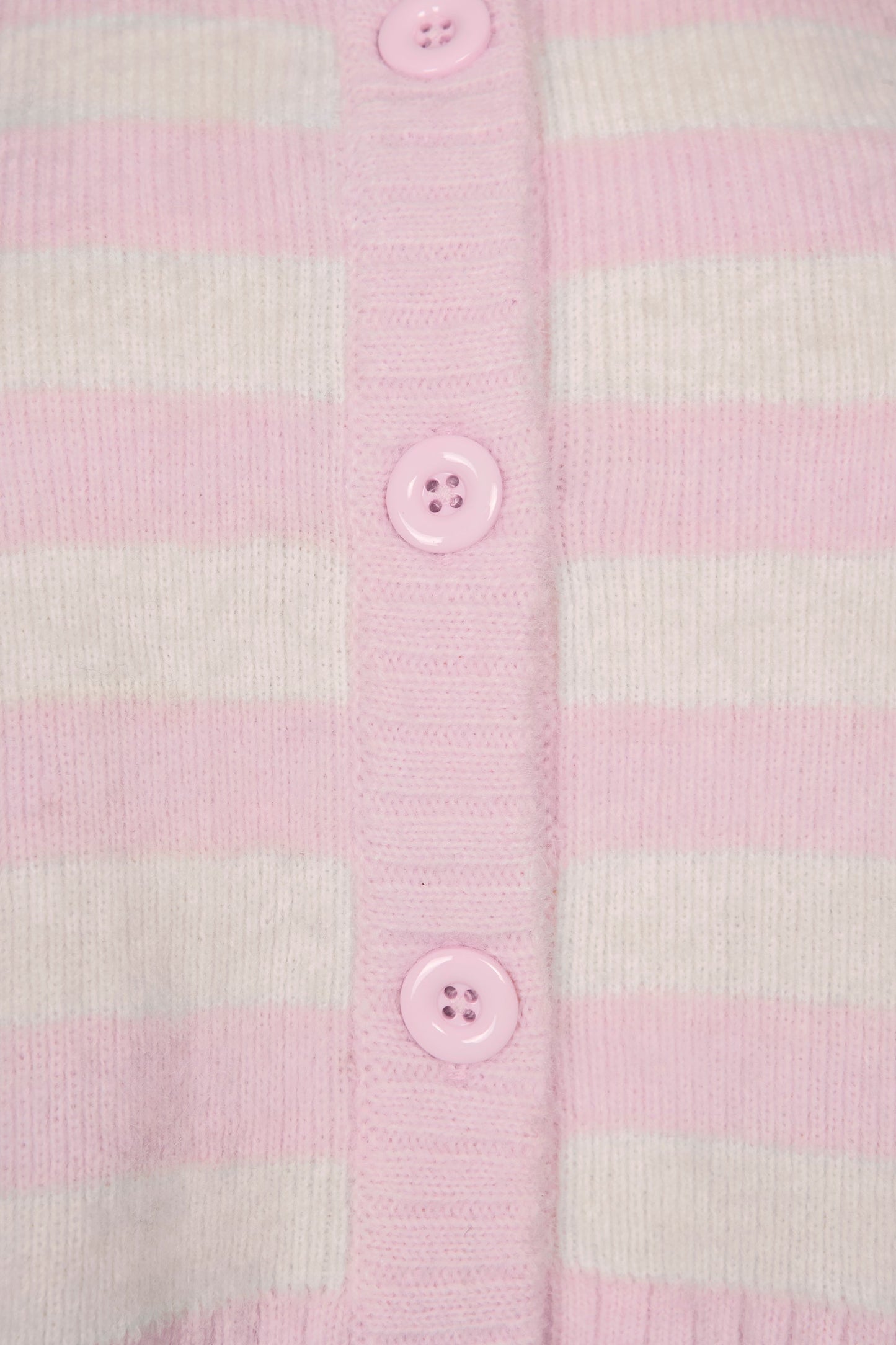 Soft Knit Stripe Cropped Cardigan in Pink Stripe