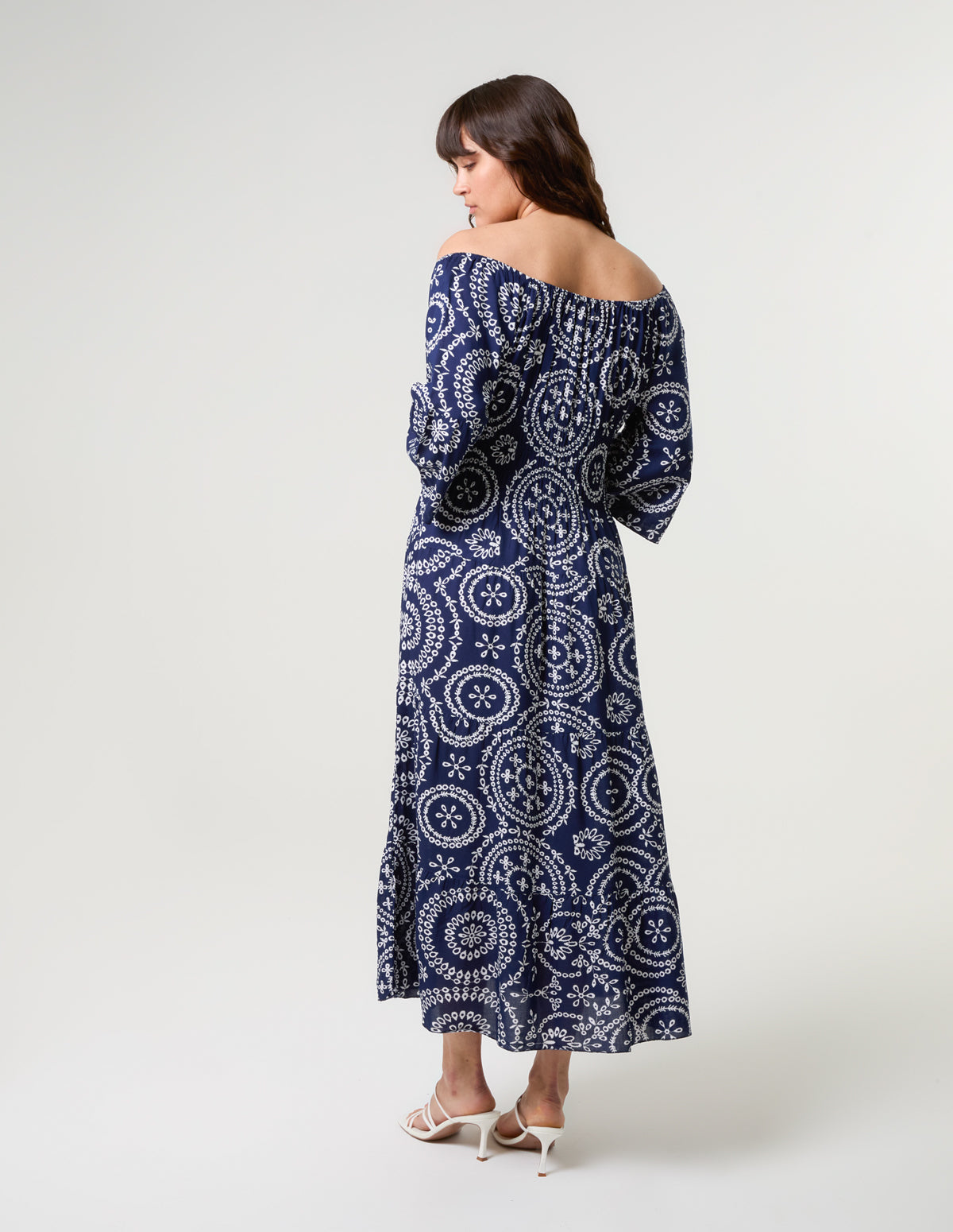 Bardot Coconut Button Maxi Dress
