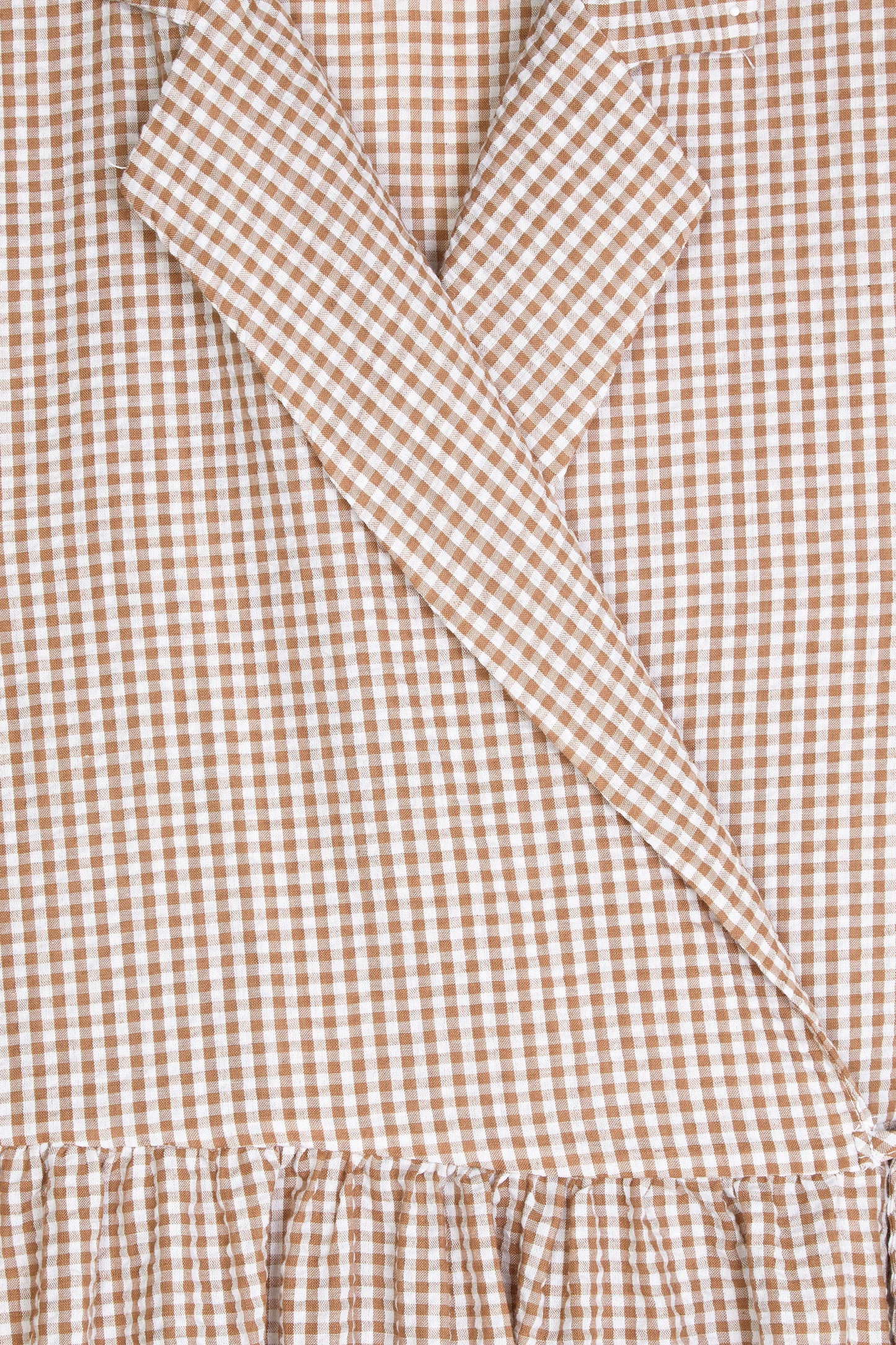 GINGHAM WRAP DRESS