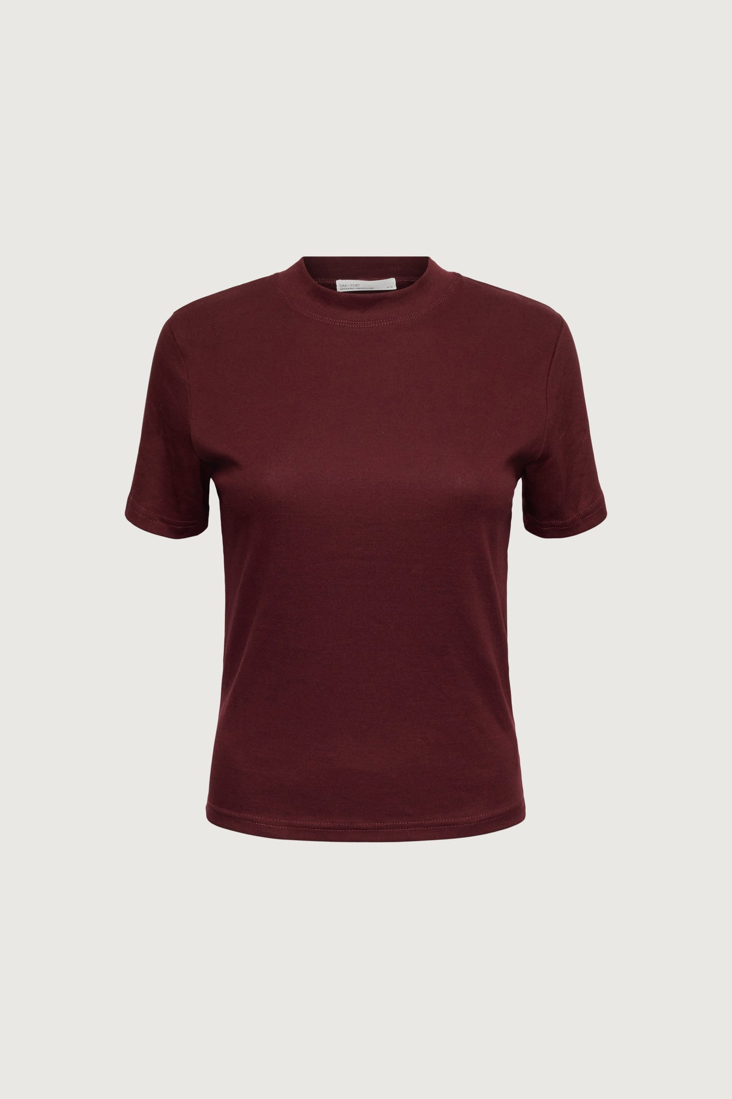 BURGUNDY SHORT SLEEVE TOP