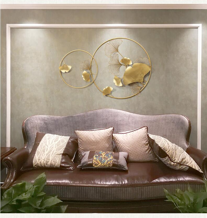 Double circle wall art