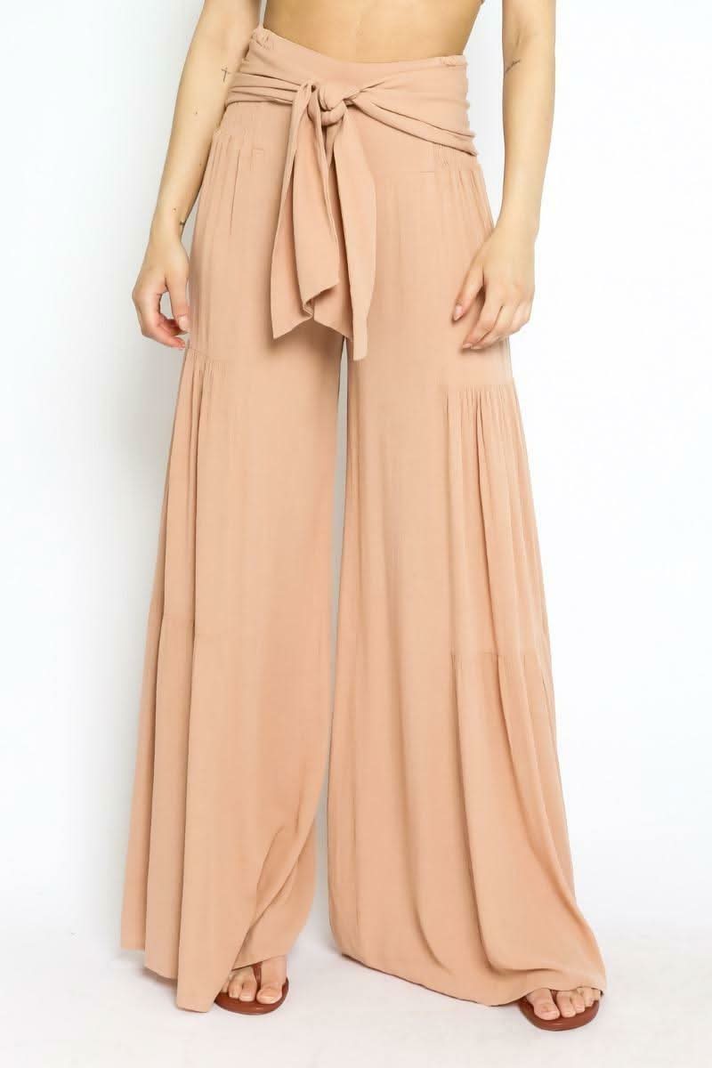 By The Shore Sandy Beige Two-Piece Jumpsuit