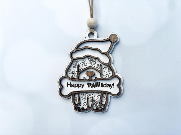 Personalized dog ornament, furry friend custom ornament
