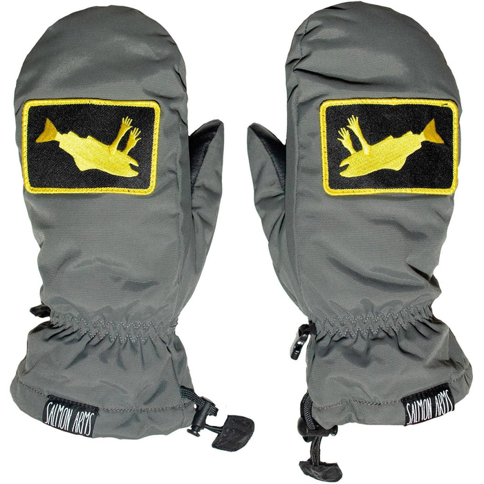 SALMON ARMS CLASSIC MITT LOGO GREY/YELLOW