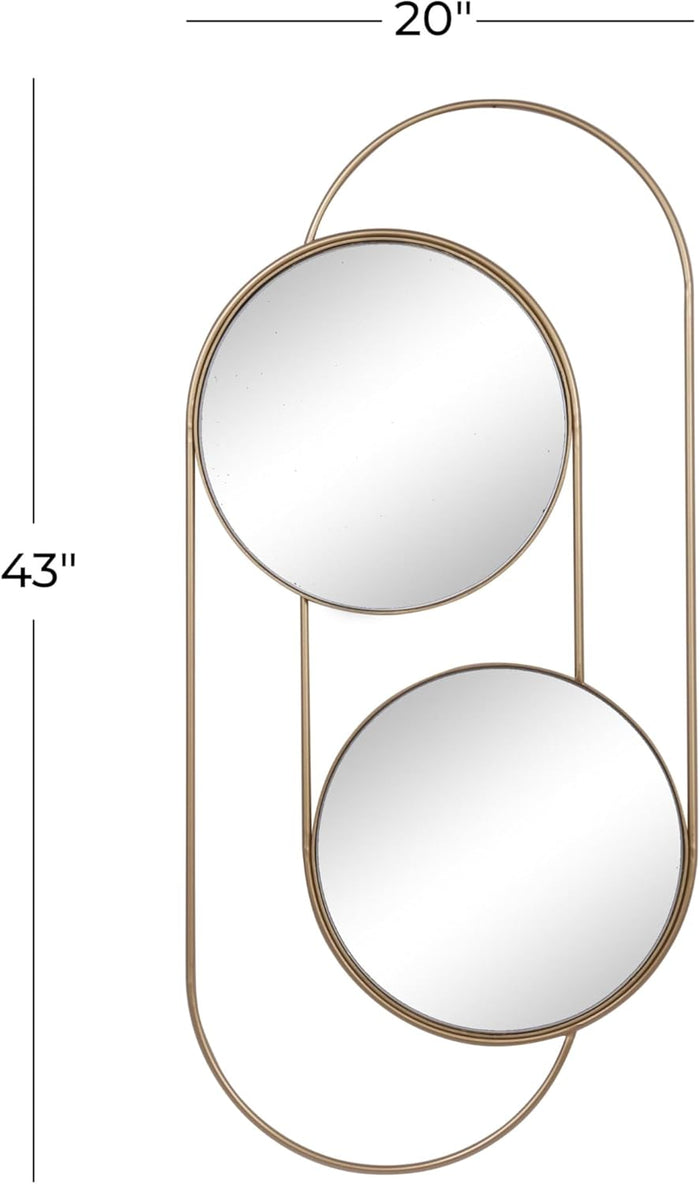 Sleek Looped Metal Mirror