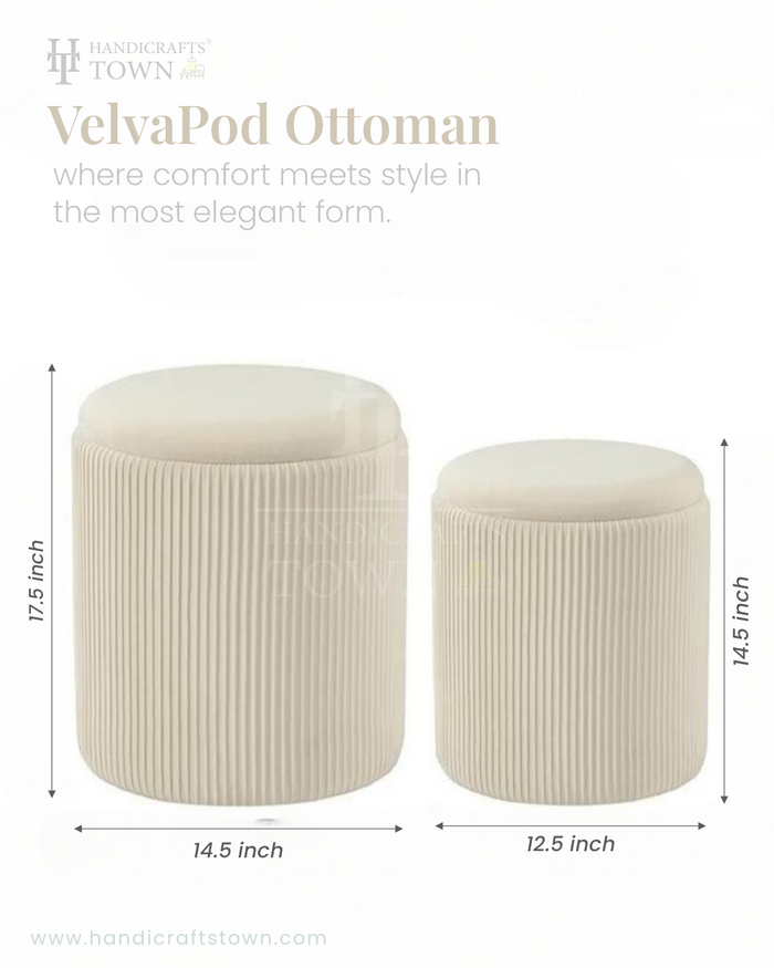VelvaPod Ottoman Set of 2