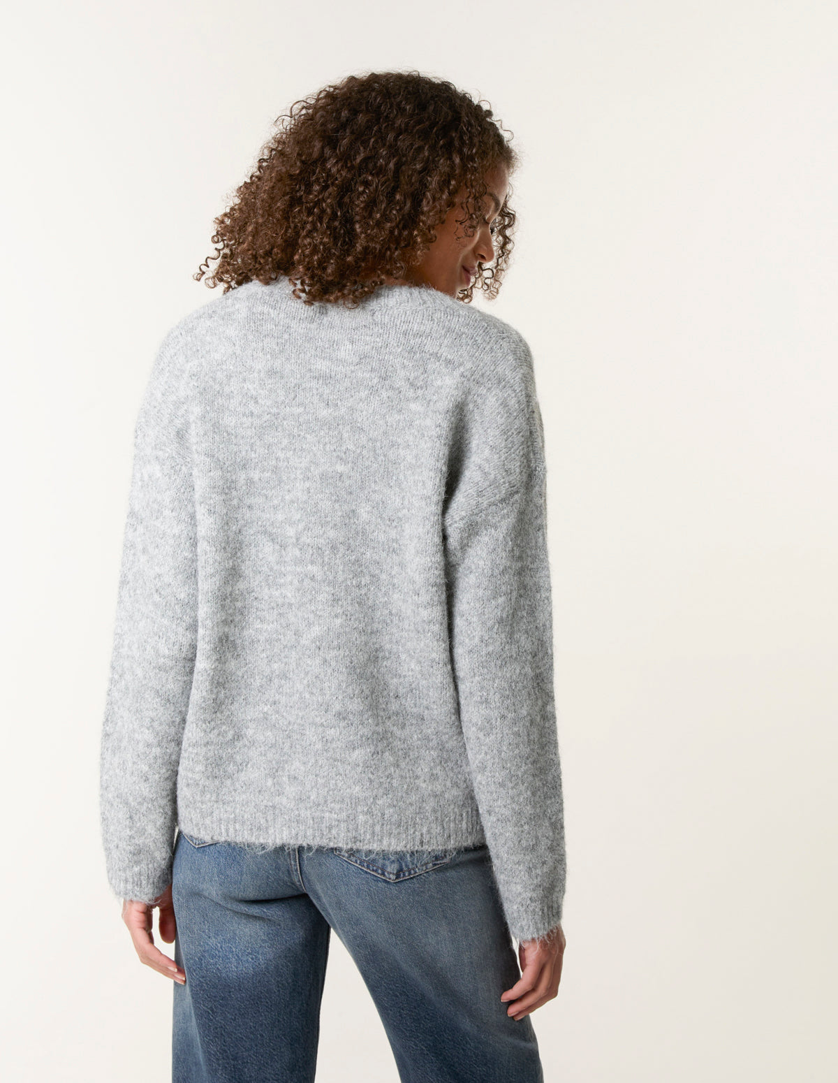 Jumper With Embroidered Flowers