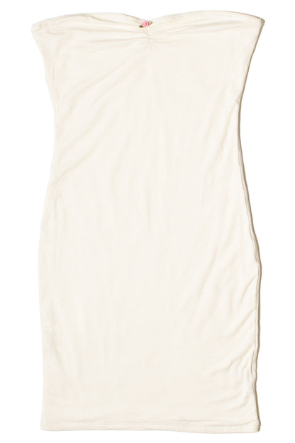 Rose Bud Strapless Bodycon Mini  Dress