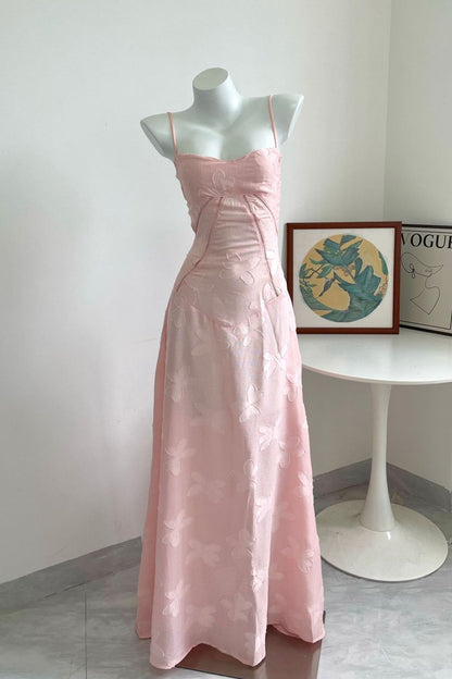 Dreamy Green Straps Long Dress