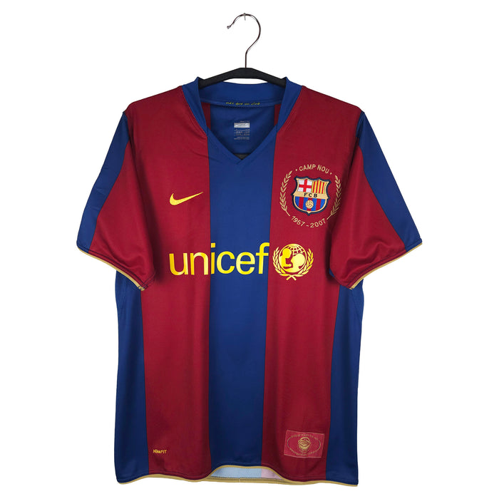 2007-08 Barcelona Home Shirt Messi #19 - front view
