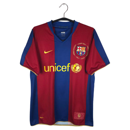 2007-08 Barcelona Home Shirt Messi #19 - front view