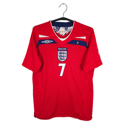 2008-10 England Away Shirt Beckham #7 - front view