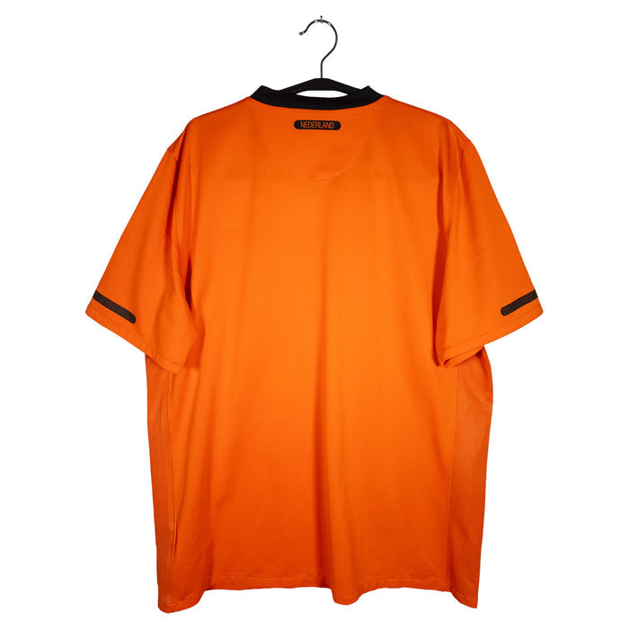 2010-11 Netherlands Home Shirt - back view