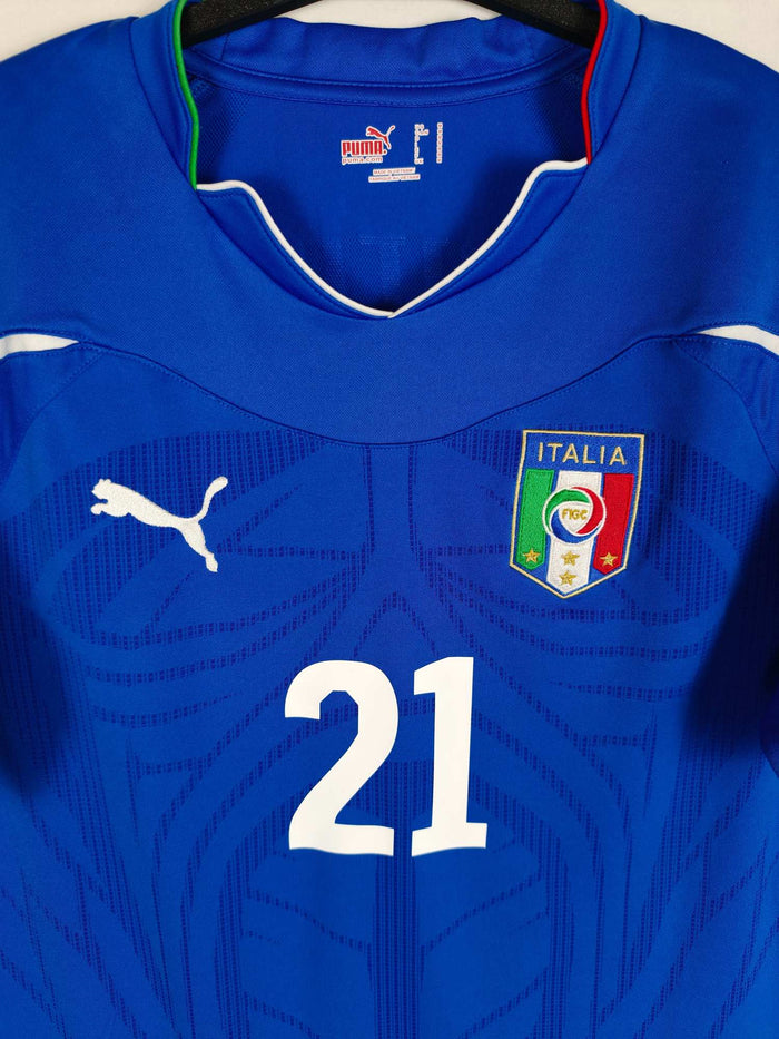 2010-12 Italy Home Shirt Pirlo #21 - detailed view