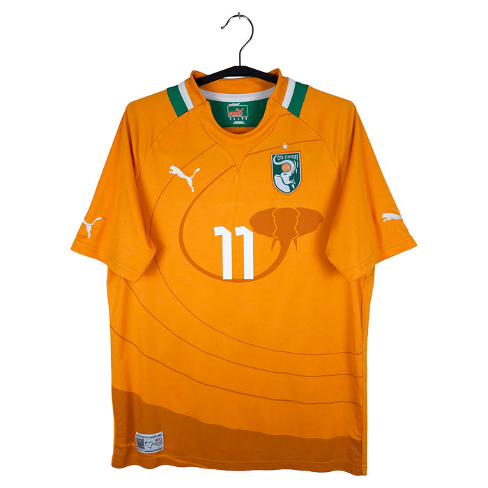 2012-13 Ivory Coast Home Shirt Drogba #11 - front view