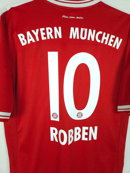 2013-14 Bayern Munich Home Shirt Robben #10 - detailed view