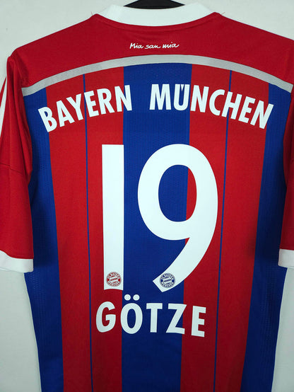 2014-15 Bayern Munich Home Shirt Götze #19 - detailed view