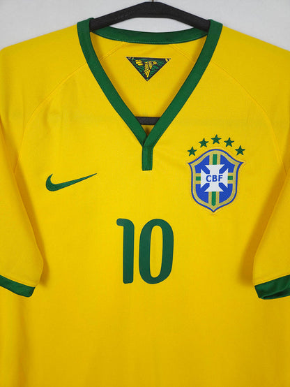 2014-15 Brazil Home Shirt Neymar Jr #10 - detailed view