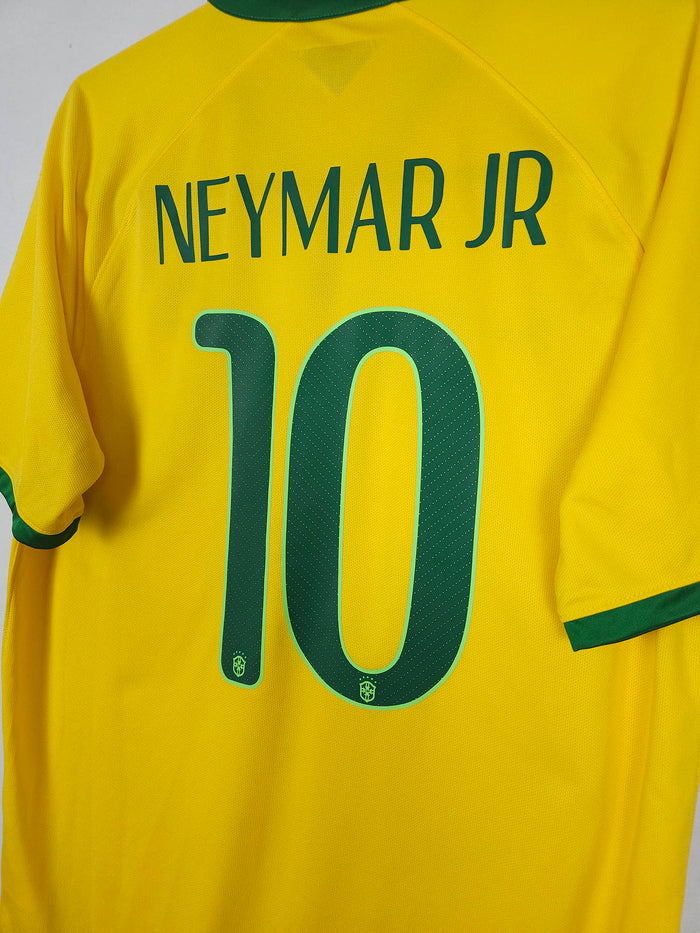 2014-15 Brazil Home Shirt Neymar Jr #10 - detailed view