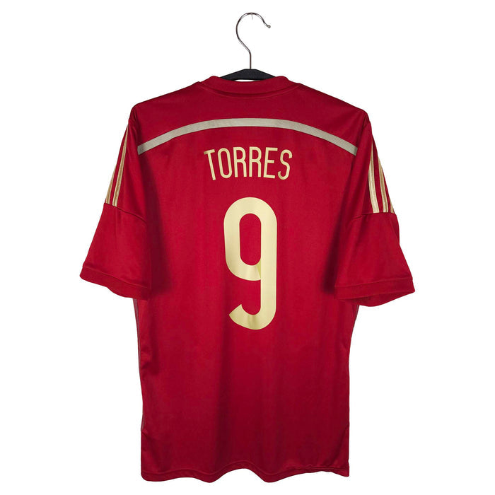 2014-15 Spain Home Shirt Torres #9 - back view
