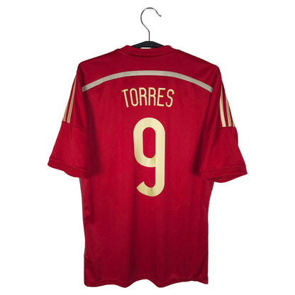 2014-15 Spain Home Shirt Torres #9 - back view