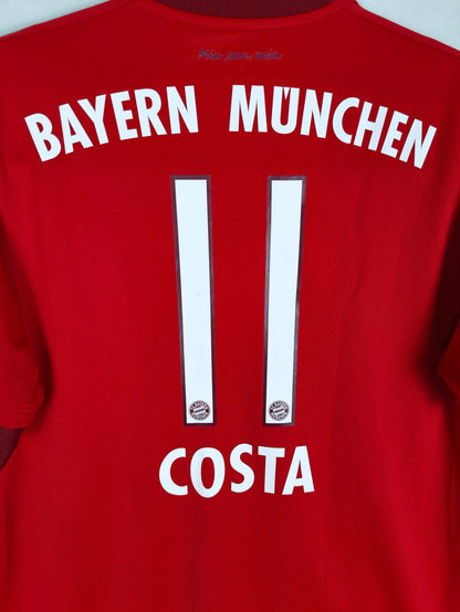2015-16 Bayern Munich Home Shirt Costa #11 - detailed view