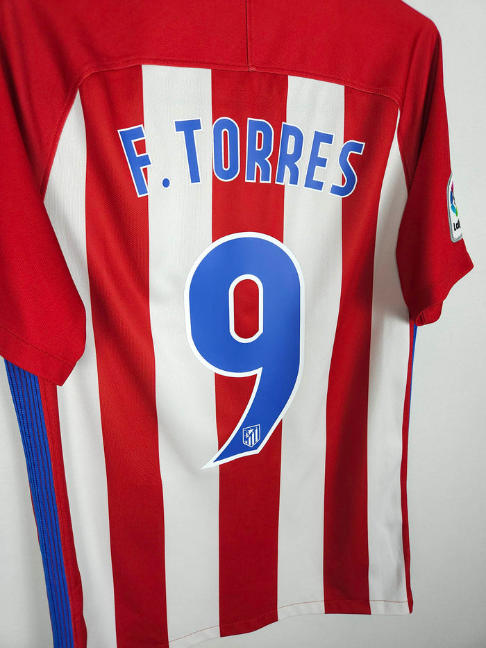 2016-17 Atletico Madrid Home Shirt Torres #9 - detailed view