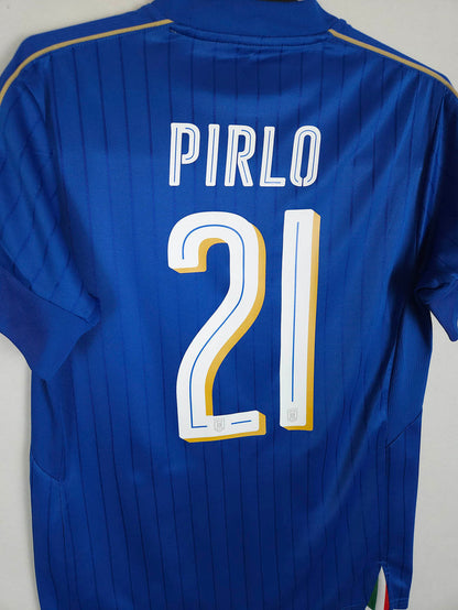 2016-17 Italy Home Shirt Pirlo #21 - detailed view