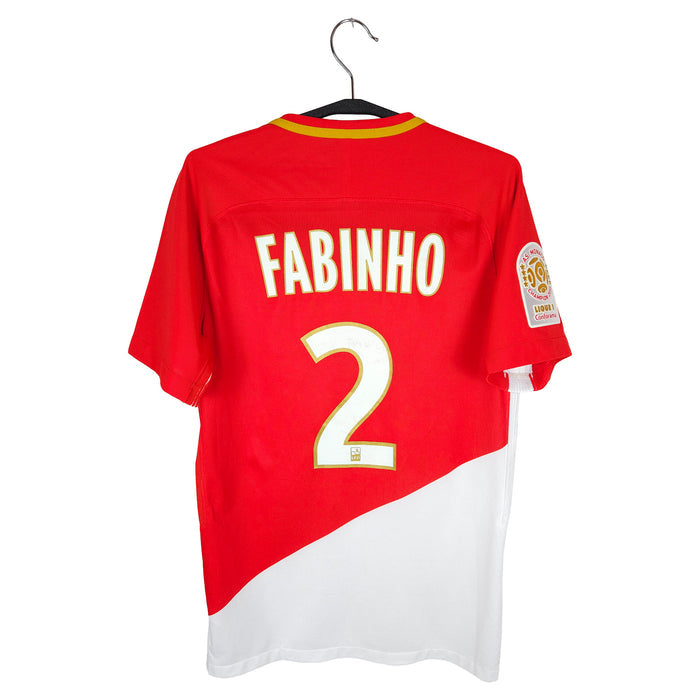 2017-18 AS Monaco Home Shirt Fabinho #2 (Pro) - back view