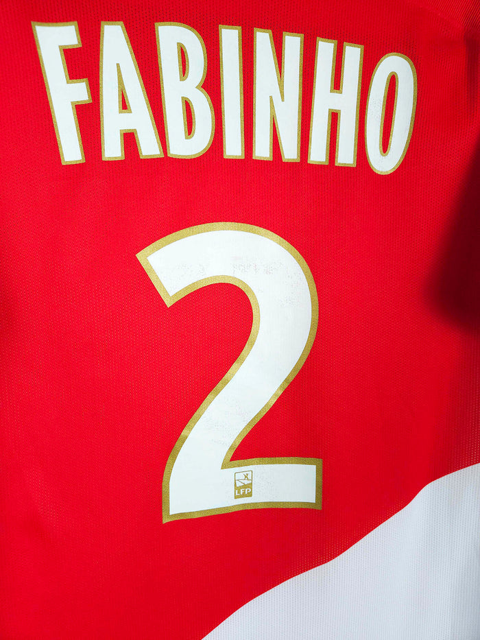 2017-18 AS Monaco Home Shirt Fabinho #2 (Pro) - detailed view