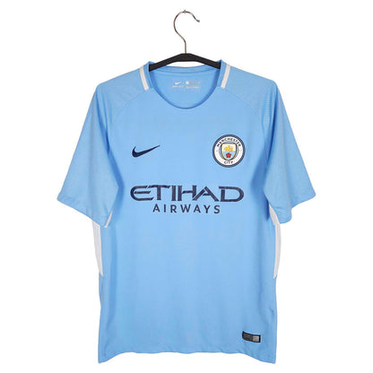 2017-18 Manchester City Home Shirt - front view