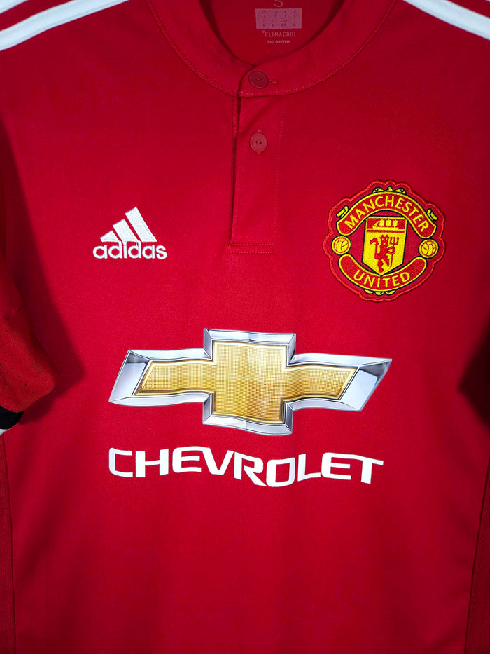 2017-18 Manchester United Home Shirt Pogba #6 - detailed view
