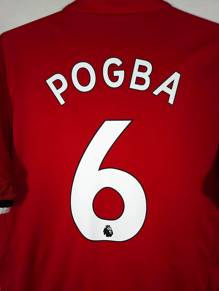 2017-18 Manchester United Home Shirt Pogba #6 - detailed view