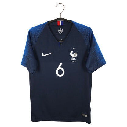 2018-19 France Home Shirt Pogba #6 - front view