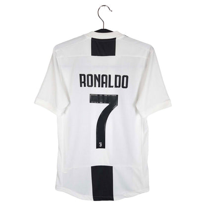 2018-19 Juventus Home Shirt Ronaldo #7 (Pro) - back view