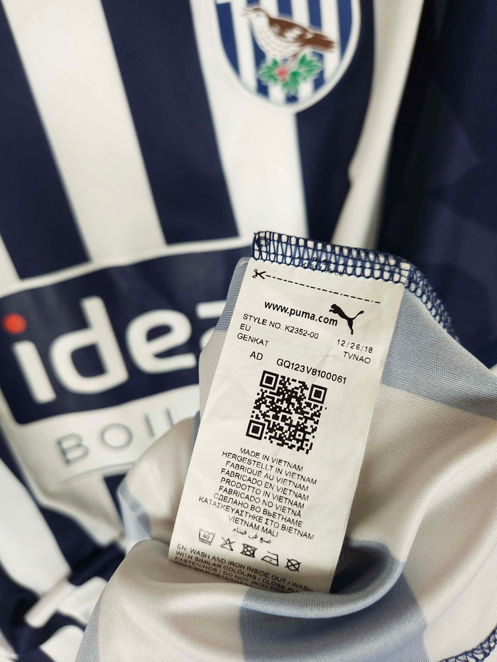 2019-20 West Bromwich Albion Home Shirt Barry #18 - detailed view