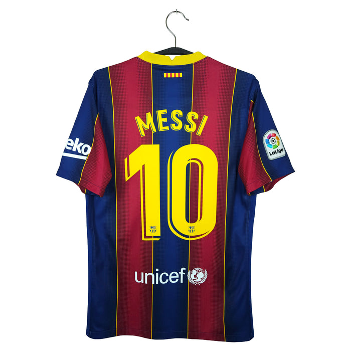 2020-21 Barcelona Home Shirt Messi #10 - back view