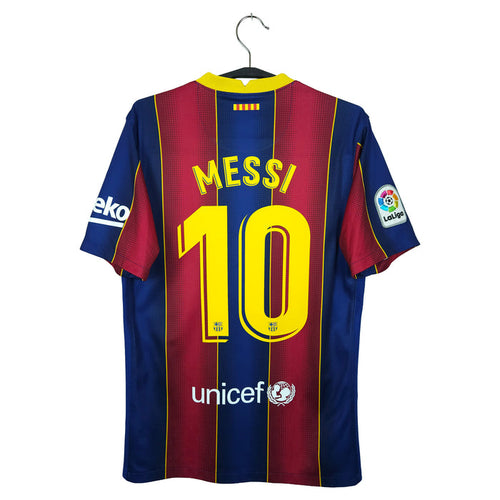 2020-21 Barcelona Home Shirt Messi #10 - back view