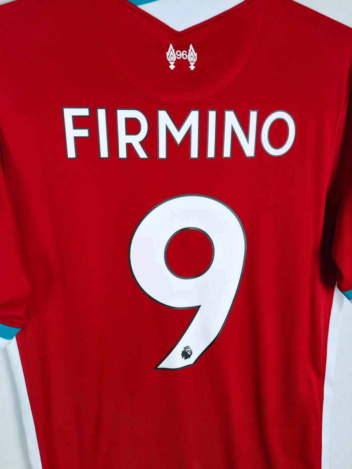 2020-21 Liverpool Home Shirt Firmino #9 - detailed view