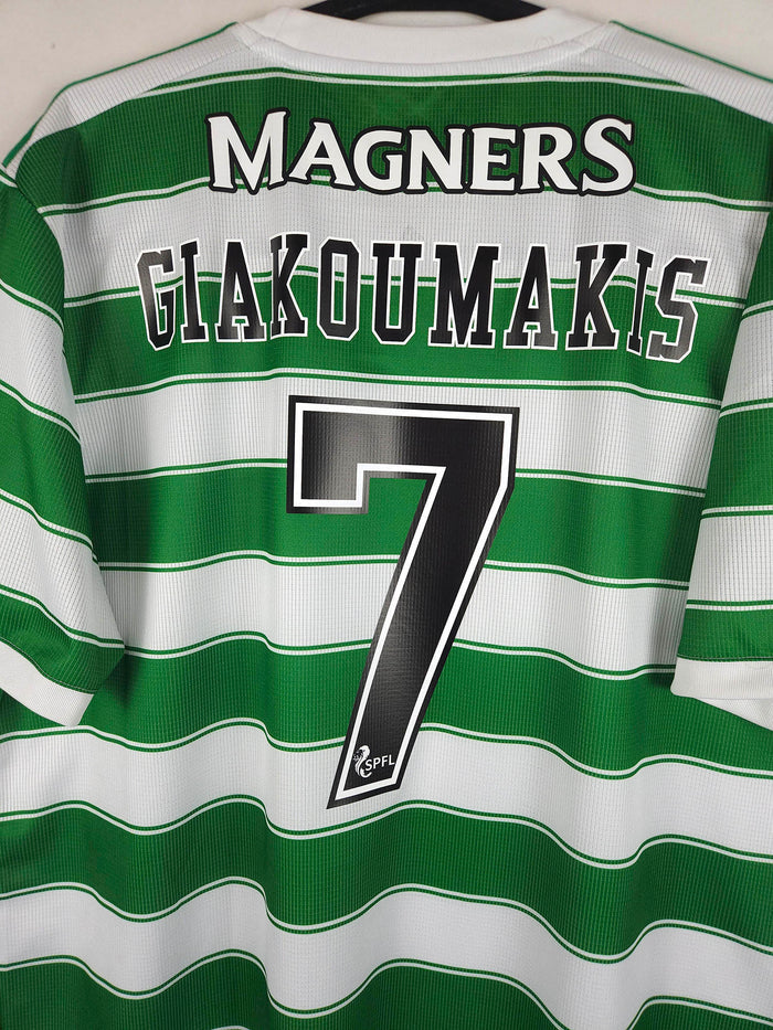 2021-22 Celtic Home Shirt Giakoumakis #7 - detailed view